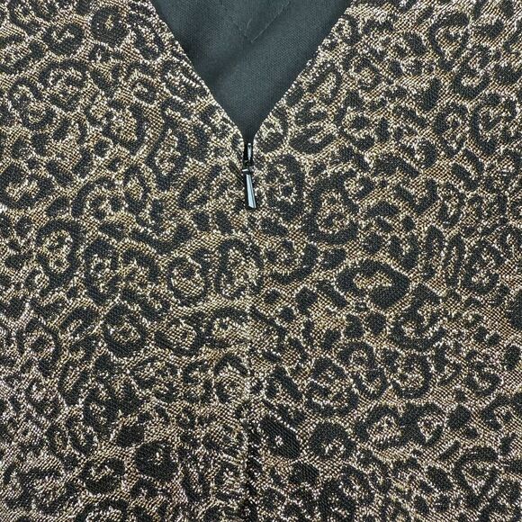 Cinderella Divine Long Gown Formal Wear Size 20 Leopard Print Sparkling V Neck - Picture 11 of 15